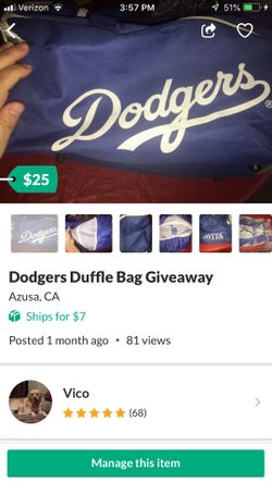 DODGERS OPENING DAY /Duffle Bag
