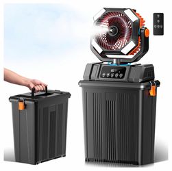40000mAh Misting Fans for Outside, 15L Large Tank