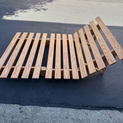 Foldable Natural Solid Wood Low Position Full Size Bed Frame Futon Frame Good Condition