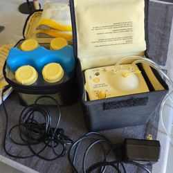 Medela In style Double Electric Pump w/ Milk Bottle Cooler & Diaper Bag