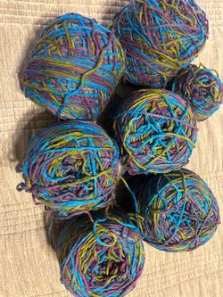 Multicolor Yarn Balls – Lot of 8