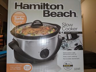  Hamilton Beach 33141 4-Quart Oval Slow Cooker