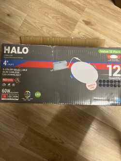 Halo 4" Slim Canless LED Downlight 12-Pack