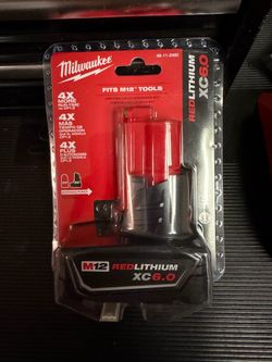 Milwaukee battery 6.0 M12