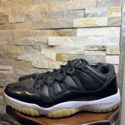 Mens Sz 10.5 Nike Air Jordan 11 Retro Low Black White Basketball Shoe 528896-001