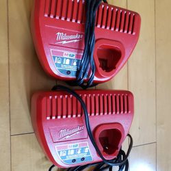 Milwaukee 12v Charger $20each