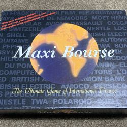 💵 Maxi Bourse Board Game (Vintage 1980s) The Ultimate Game of International Finance 💵 