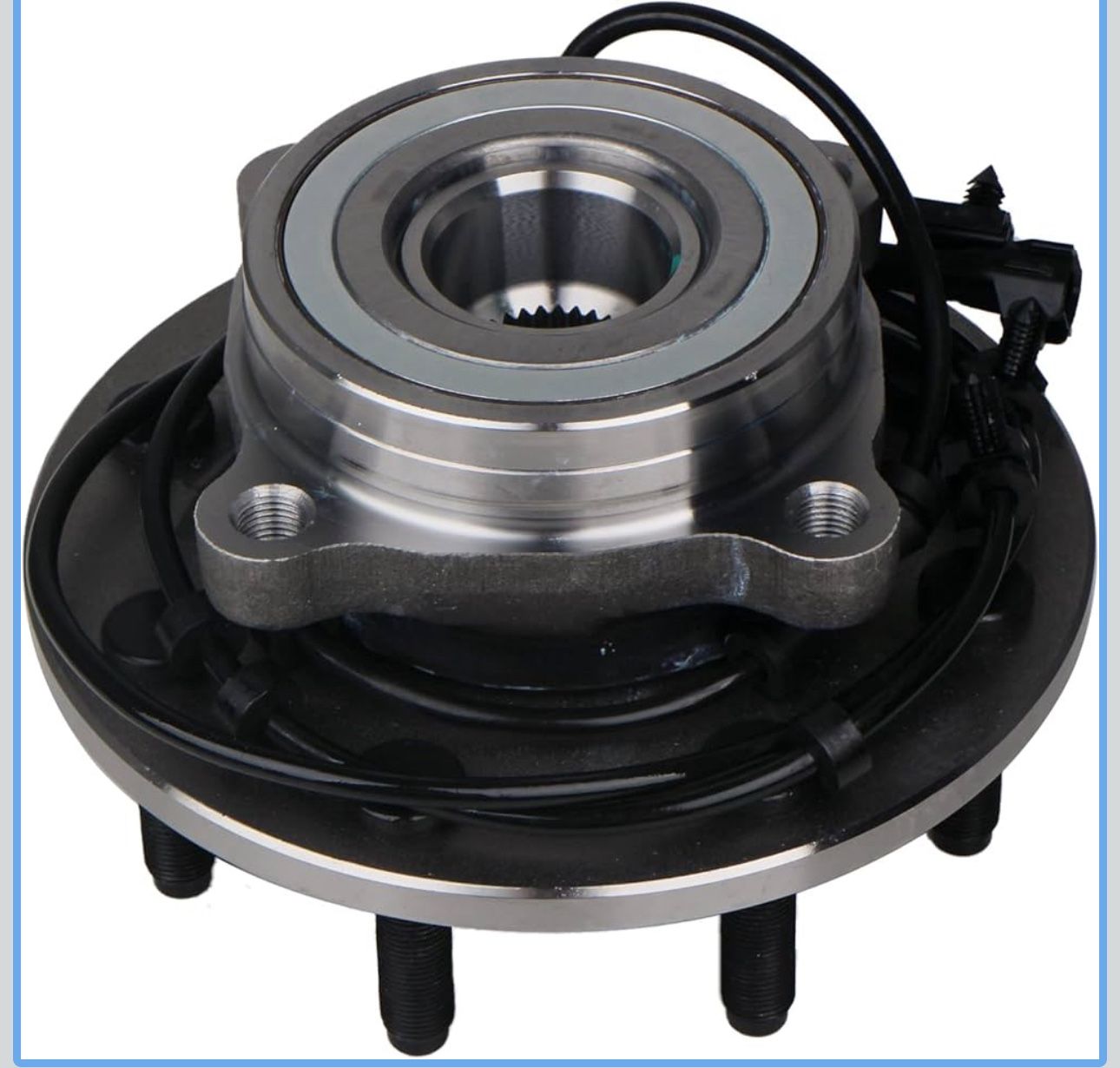 Front Wheel Bearing and Hub Assembly Fit for Dodge Ram 2(contact info removed) 2003 2004 2005, 8 Lug Bolts w/ABS
