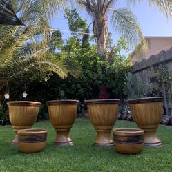 Masetas De Barro /clay Garden Pots 