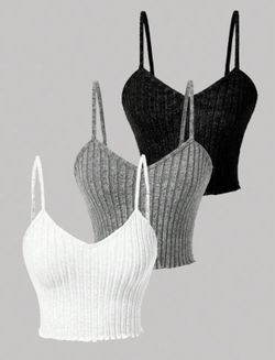 SEXY Rib- Knit Cami Crop Top *NEW*