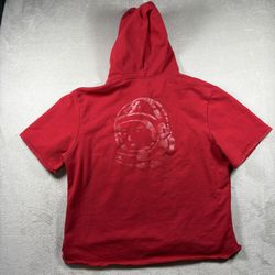 Billionaire Boys Club Men’s 3XL Red Hooded Sweatshirt Astronaut Theme