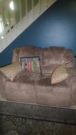 Ashley s microfiber recliner love seat