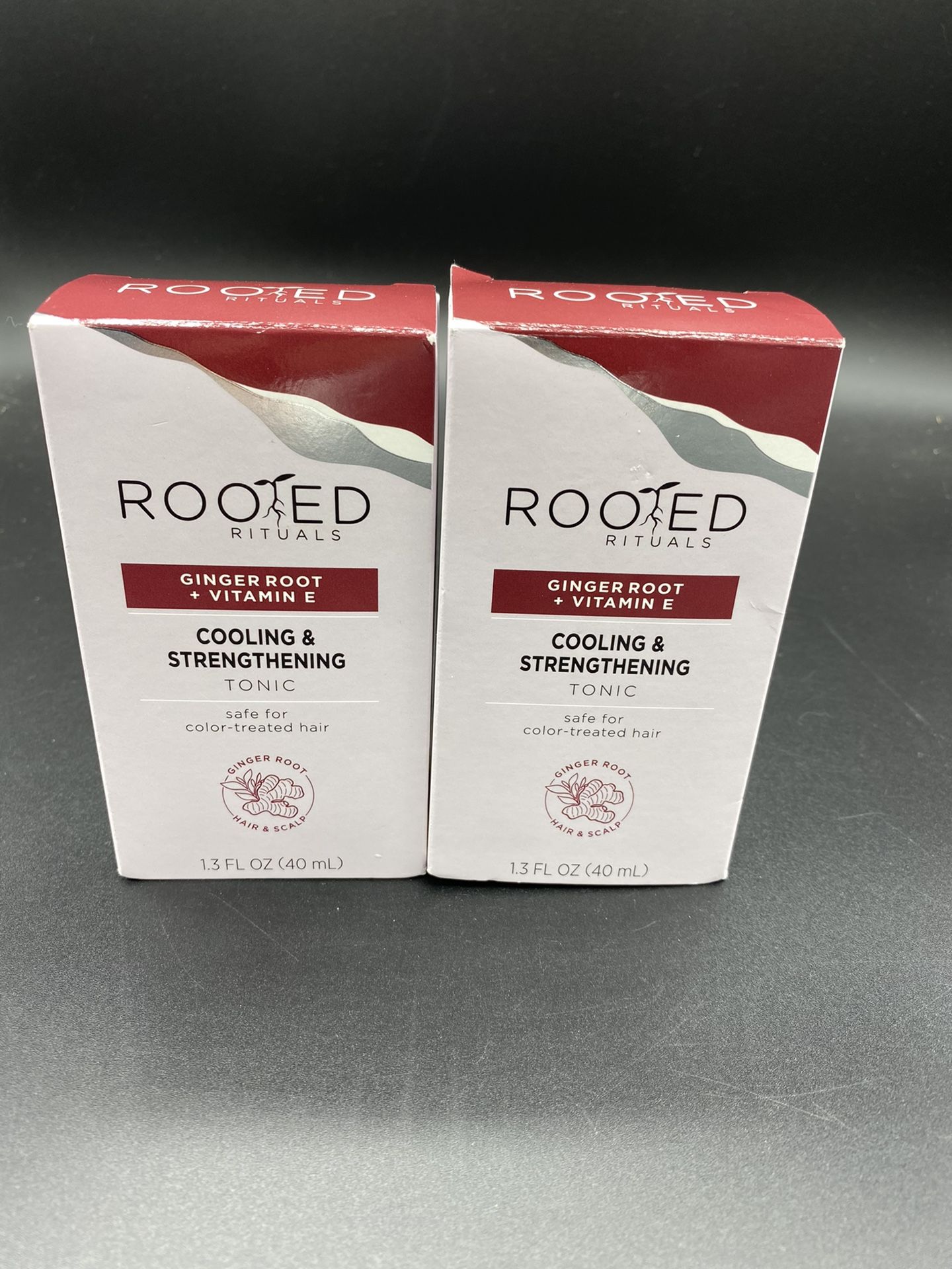 (2) Rooted Rituals Ginger Root + Vitamin E Cooling & Strengthening Tonic for Scalp