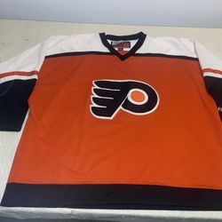 Orange Philadelphia Flyers Jersey Mens XXl Clean Sewn crest Pro player Vintage