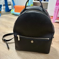 Black Emerson Tory Burch Backpack