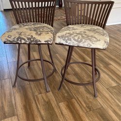 Bronze  Swivel Bar Stools 