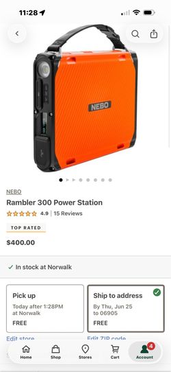 Rambler 300  watt Power Station and 30w solar panel