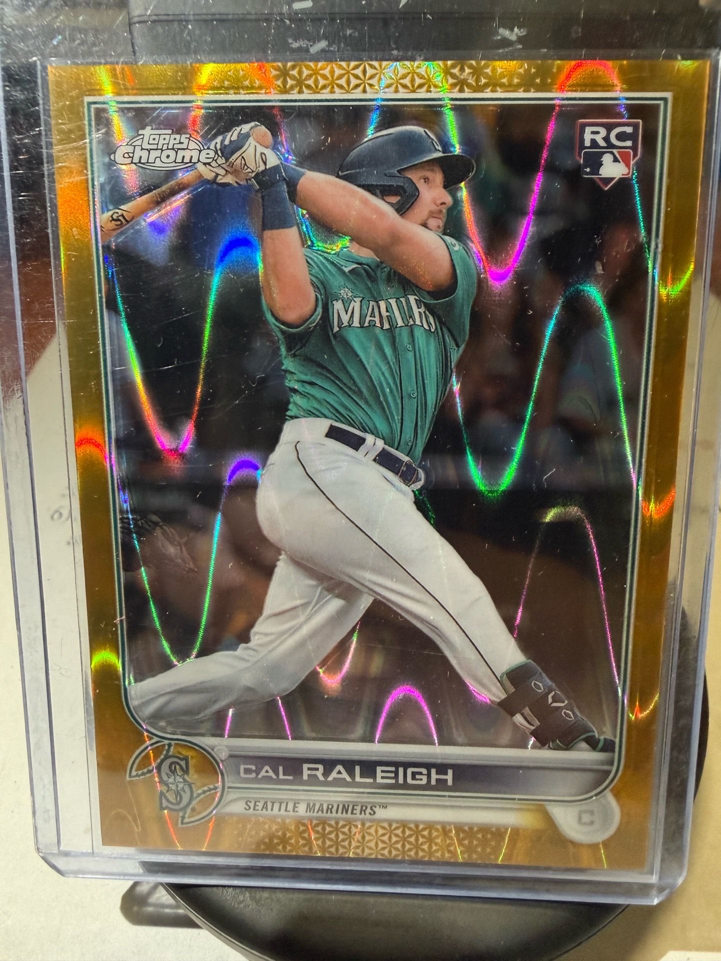 Cal Raleigh Wave CAL RALEIGH GOLD WAVE RC /50 – 2022 TOPPS CHROME #149 for Sale in ...