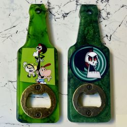Billy, Mandy, & Grim Bottle Opener Set | Nostalgic Cartoon Collectible Gift