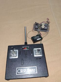 3 channel remote control box with receiver and servos