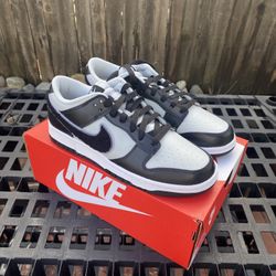 Nike Dunk Low Chenille Swoosh Black Grey 