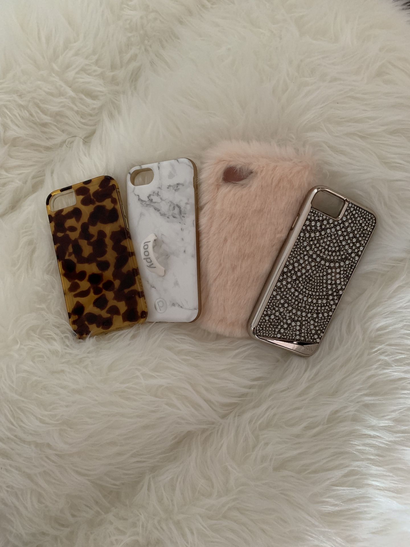 Lot of 4 iPhone 7 covers, Loopy (sold), Casemate