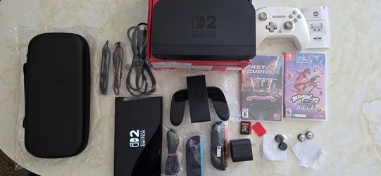 Like New Nintendo Switch 2 Bundle | 3 Games | Extra Controller | Carry Case | Accessories bundle