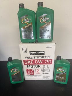 FULL SYNTHETIC MOTOR OIL FOR SALE – 0W-20 & 5W-20