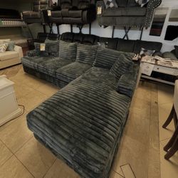 Brand New Super Plush Comfy Corduroy Sectional Set 