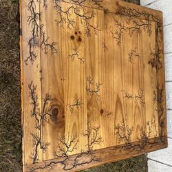Coffee Table Electric Fractal Burned