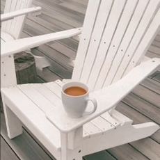 NEW Adirondack Chair, Natural Reclining, Acacia Wood, Outdoor Patio Furniture !