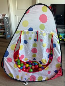 Kids Ball Pit Pop up Play Playhouse Tent