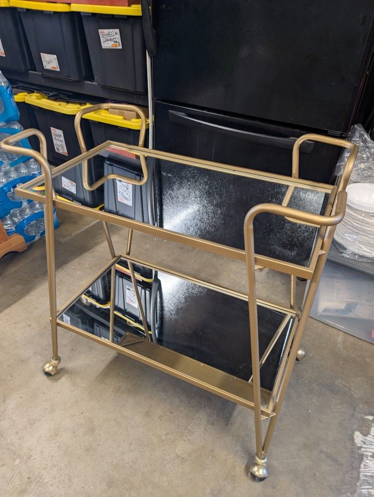 Gold Vintage Bar Cart