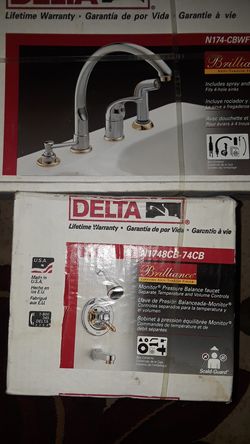High Quality DELTA BRILLIANCE LIFE TIME-ANTI TARNISH FINISH 5 SETS FOR WHOLE HOUSE