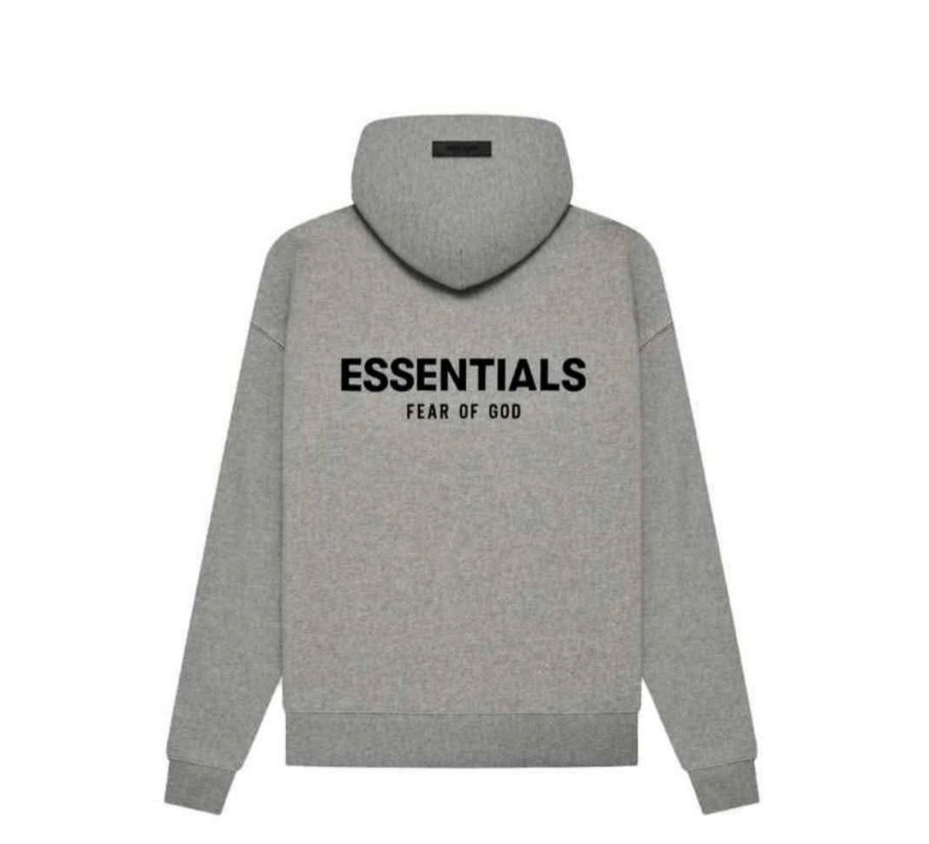 Wholesale Fear of God ESSENTIALS Hoodie – Grey Pullover Sweatshirt, High Quality Streetwear