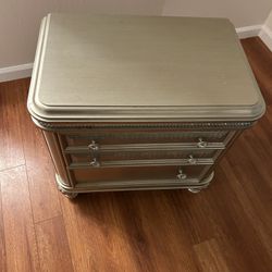 Cal King Bed Frame With Small and Big Dresser