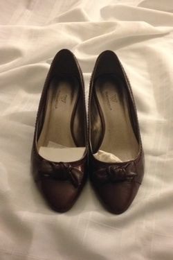 Worthington Wedge Burgundy Shoes