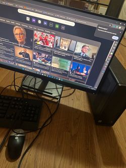 Pc with Lenovo Monitor with HP Mouse and Keyboard