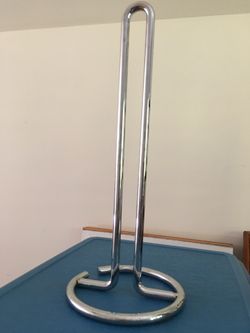 Chrome paper towel holder