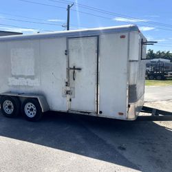 Used Southwest 7 X 16 Enclosed 7k Cargo Trailer