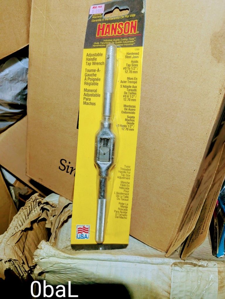 Hanson Adjustable Handle Tap Wrench