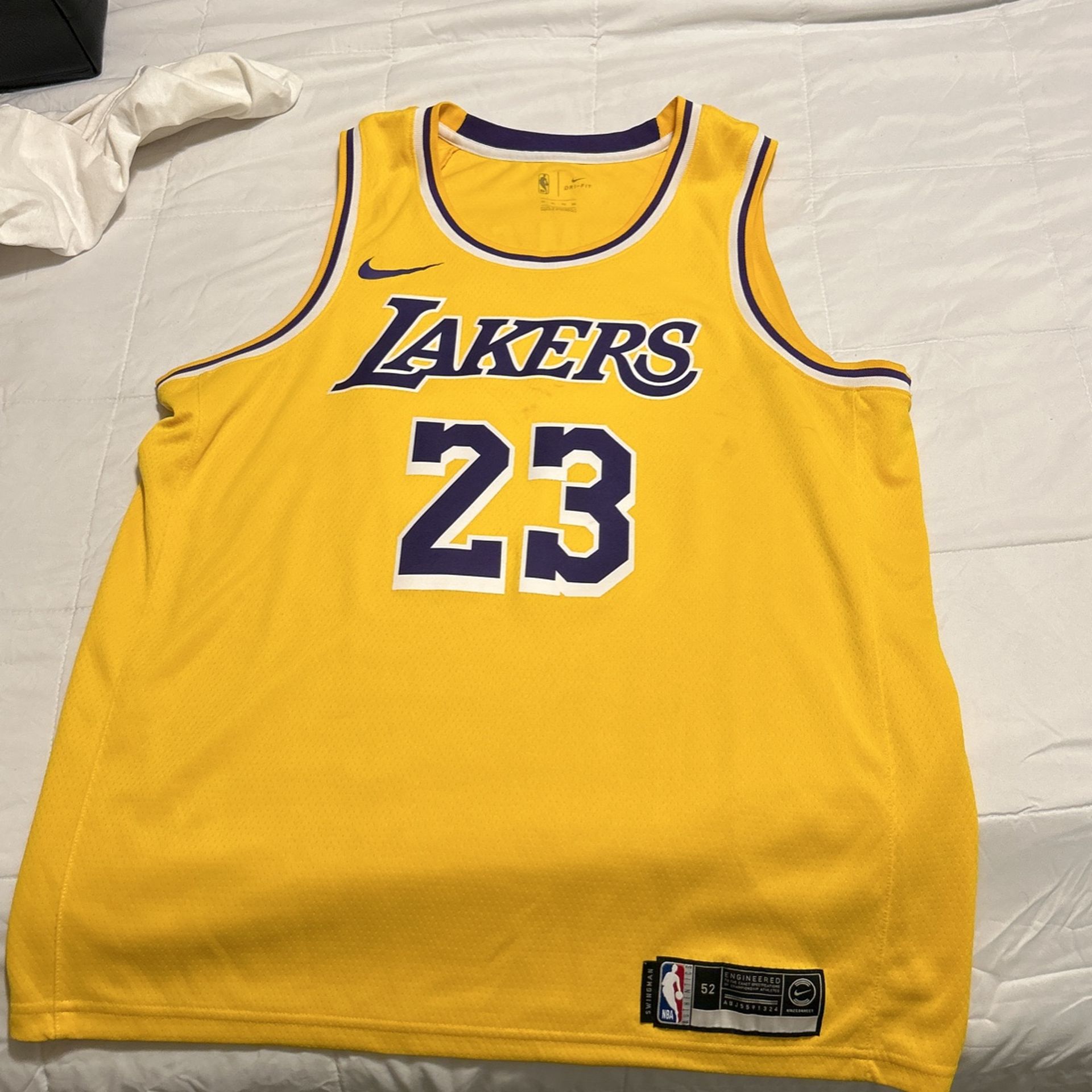 Authentic Lebron James Laker Jersey Nike