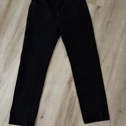Vintage Rustler Jeans Mens 38x34 Faded Black Denim Straight 100% Cotton 87619CB