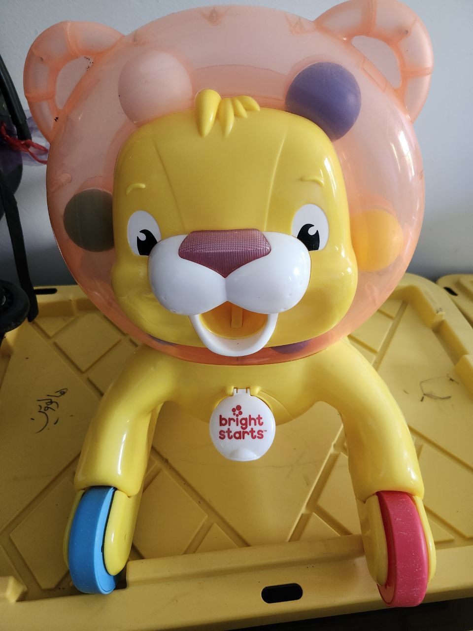 Bright Starts Lion Walker/Ride-On Toy – $10