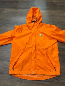 Carhartt Orange Rain Jacket