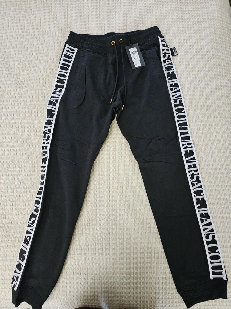 Versace Jean's Couture Black Sweatpants (Bloomingdale's Exclusive 2019) Size Medium Men