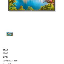 NEC’S 80” Large Screen E805