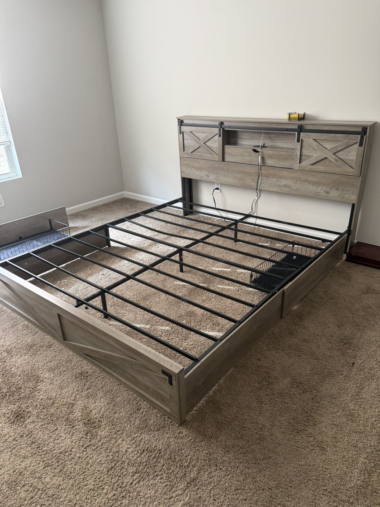 California King Bed Frame w/ LED Headboard