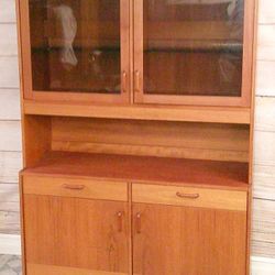 Clausen & Sons - Mid Century Teak Cabinet with Adjustable Shelves - Delivered