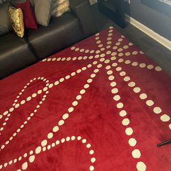 Red Area Rug 